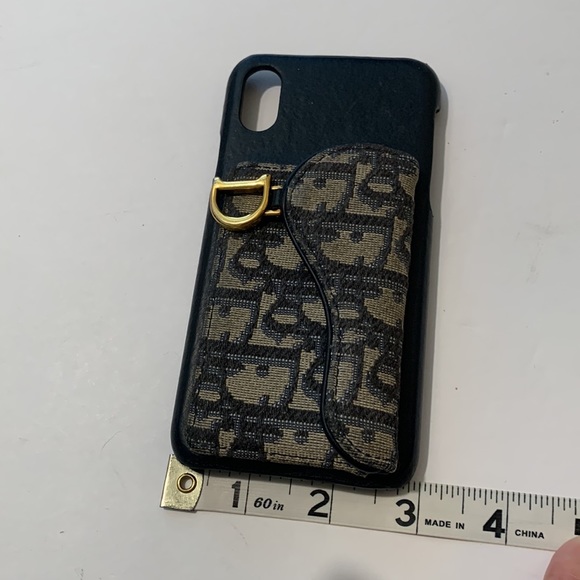 Dior Saddle Oblique Jacquard Canvas & Leather iPhone X Case • Authentic - Picture 16 of 16